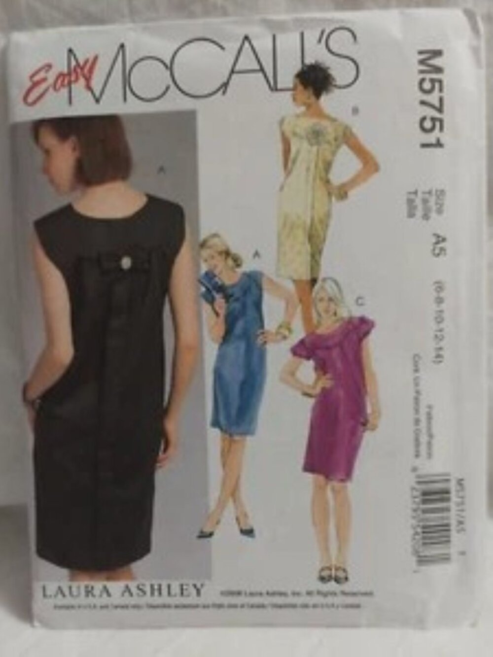 McCall's M5751 Pencil Dress Sewing Pattern Misses 14-16-18-20